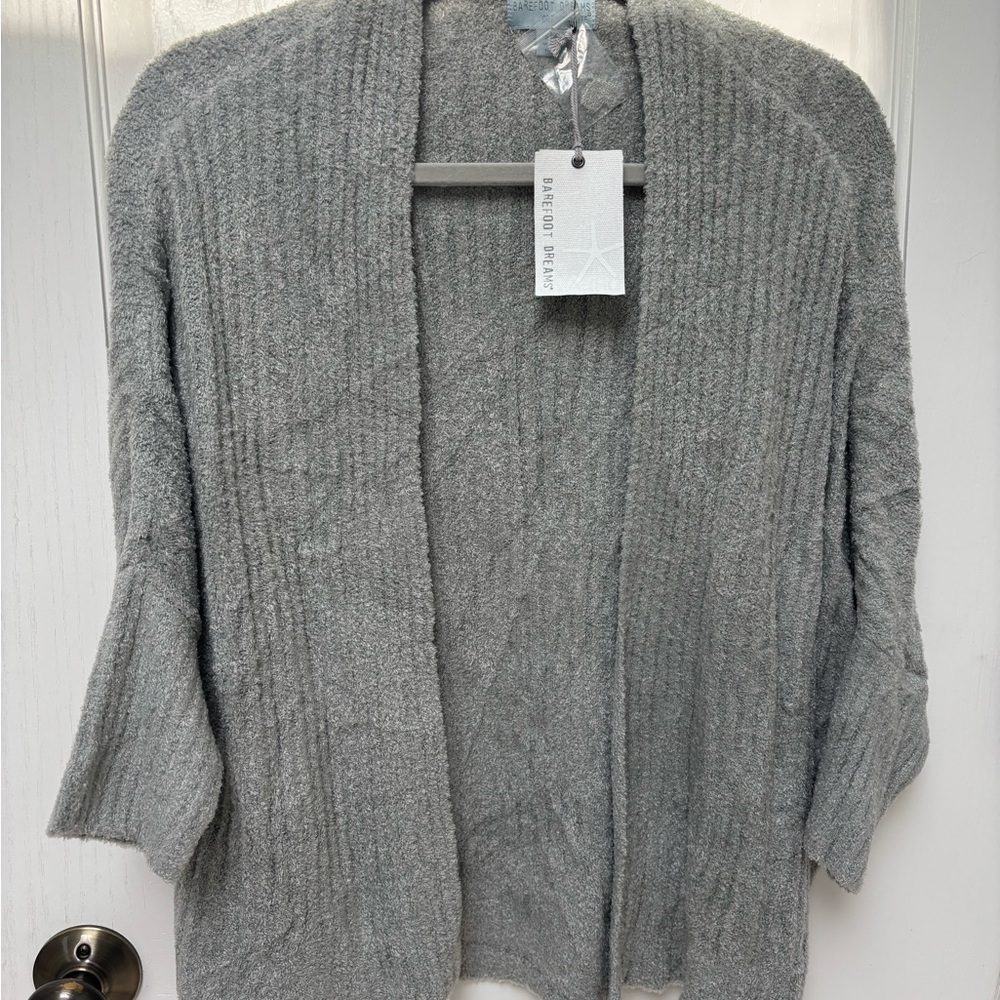 New with tags: Barefoot Dreams CozyChic Shrug/Cardigan
